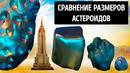 Сравнение размеров околоземных астероидов