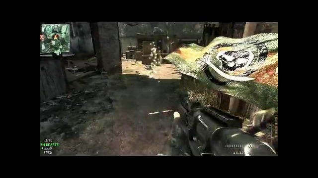 Выстрел в ягодицу xD