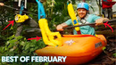 Man Does Kayak Zip Line Through Jungle: Best Of The Month Of February | People Are Awesome