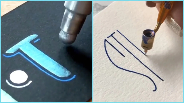 Relaxing Calligraphy & Lettering with a brush #13! Satisfying Art Ideas! Amazing Calligraphy Masters