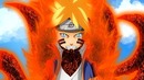 Боруто с чакрой Курамы в аниме Боруто