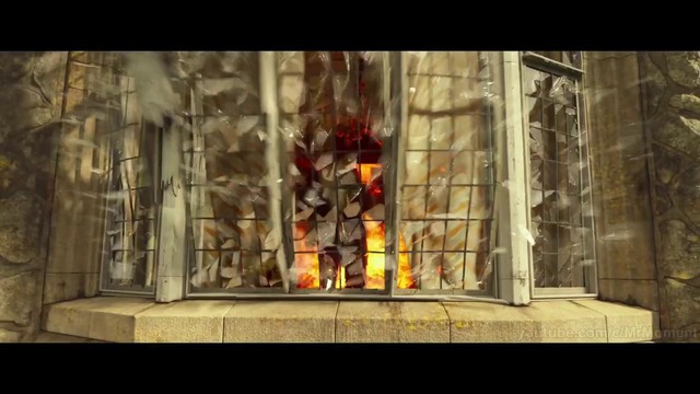 Питер Максимофф (Ртуть) спасает мутантов от взрыва в школе Ксавьера. Люди Икс: Апока