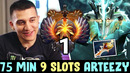 Arteezy 75 min 9 SLOTS Rapier Juggernaut — EPIC TOP-1 Rank game