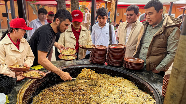 UNREAL! FEED Up for $1 in UZBEKISTAN! You can’t Even Imagine it. Will be a long QUEUE
