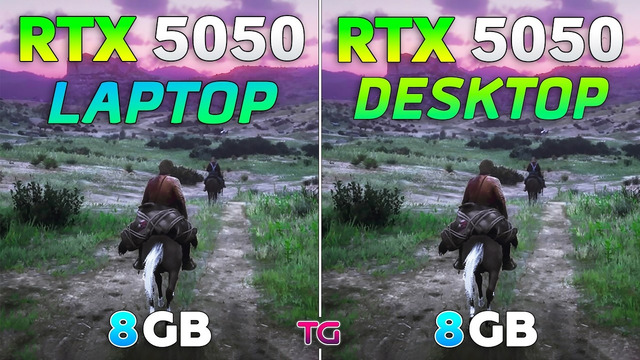 RTX 5050 Laptop vs RTX 5050 Desktop – Test in 10 Games