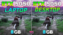 RTX 5050 Laptop vs RTX 5050 Desktop – Test in 10 Games