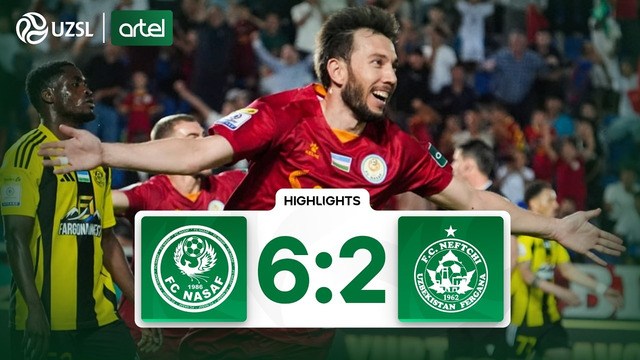 Superliga 20-tur. Nasaf – Neftchi bahsida kiritilgan gol va xavfli vaziyatlar (Highlights)