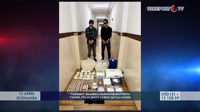 Toshkent shahrida narkolaboratoriya tashkil etgan jinoiy guruh qo‘lga olindi