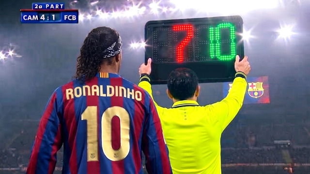 The Day Ronaldinho Substituted in & Saved Barcelona