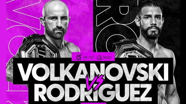 UFC 290: Волкановски VS Родригез