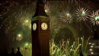 Новогодний фейерверк в Лондоне 2014