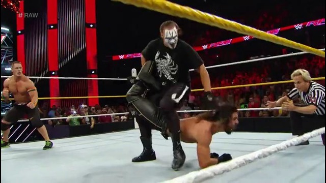 Raw, Sept. 14, 2015 John Cena & Sting vs. Big Show & Seth Rollins