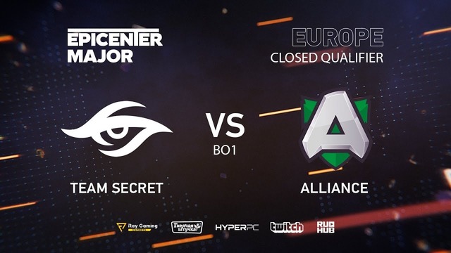 EPICENTER Major 2019 – Team Secret vs Alliance (EU Closed Quals, bo1)
