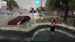 Потенциально возможный уровень воды при надвигающемся урагане «Флоренс» наглядно