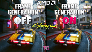 AMD Frame Generation (AFMF) in Cyberpunk 2077 Phantom Liberty | 1080p | 1440p | 4K