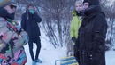 Сделали ракетные сани. фил зaгорeлся
