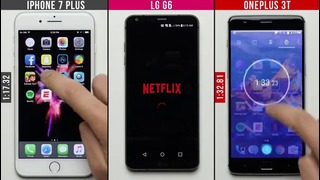 LG G6 vs. iPhone 7 Plus vs. OnePlus 3T Speed Test