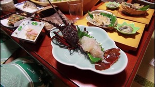 Япония- Горячие источники и двигающийся ужин О О