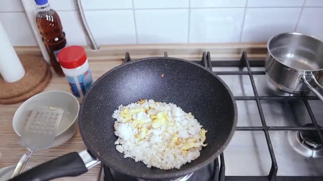 Мукбанг- жареный рис с креветками по-китайски. легкий рецепт
