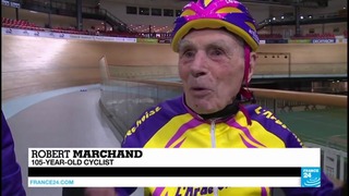 Самому пожилому велосипедисту Роберту Маршану исполнилось 105 лет
