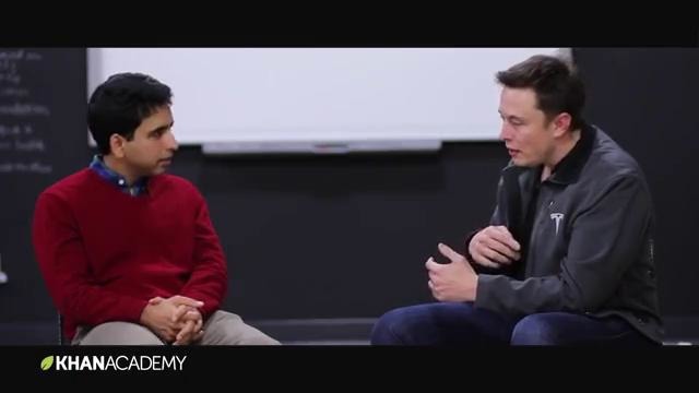 Elon Musk with Sal Khan