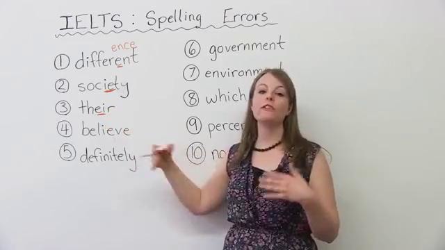 IELTS Top 10 Spelling Mistakes