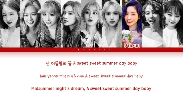 TWICE Sweet Summer Day Lyrics (트와이스 Sweet Summer Day 가사) [Color Coded Lyrics Han Rom Eng]