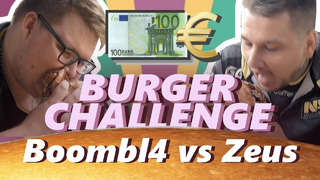 Кто съест бургер первым Спорим на 100евро. Boombl4 vs Zeus