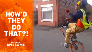 Extreme Unicycle Tricks, Fitness, Skateboarding & More | How’d They Do That
