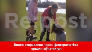 В Чирчике школьница избила одноклассницу за сообщение возлюбленному (видео)
