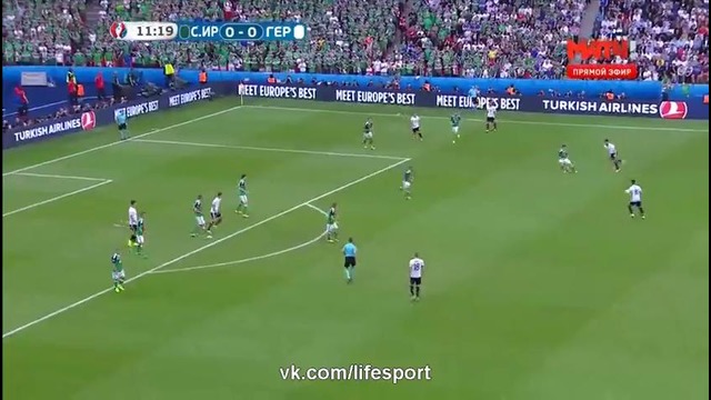 Северная Ирландия – Германия| Чемпионат Европы 2016 | Групповой турнир | Обзор матча