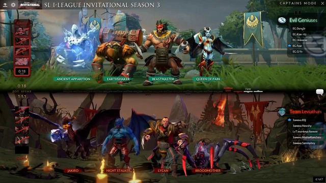 SL i-League Invitational S3 – Evil Geniuses vs Leviathan (Game 1, NA Quals)
