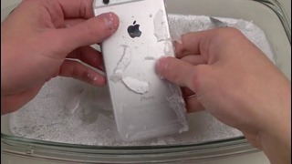 Погружение iPhone 6 в горячий лед и быстрое замораживания