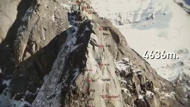 Скалолазы на горе Аксу в Киргизстане