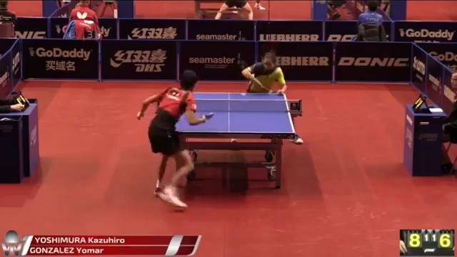 2017 German Open Highlights- Kazuhiro Yoshimura vs Yomar Gonzalez (Qual)
