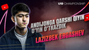 «Andijonga qarshi qiyin o‘yin o‘tkazdik» — Lazizbek Ergashev