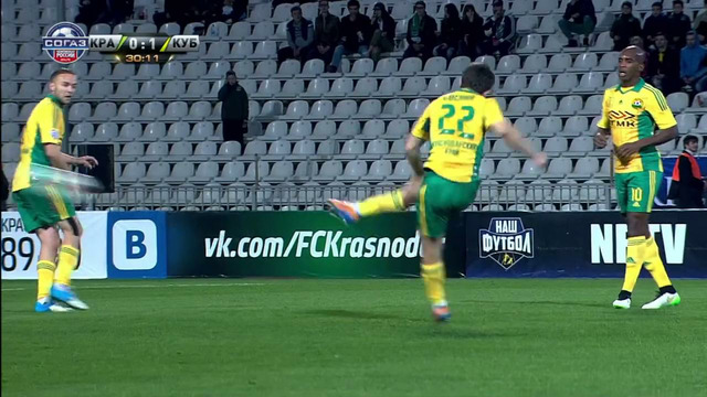 Sosnin`s goal in the match against FC Krasnodar | RPL 2014/15
