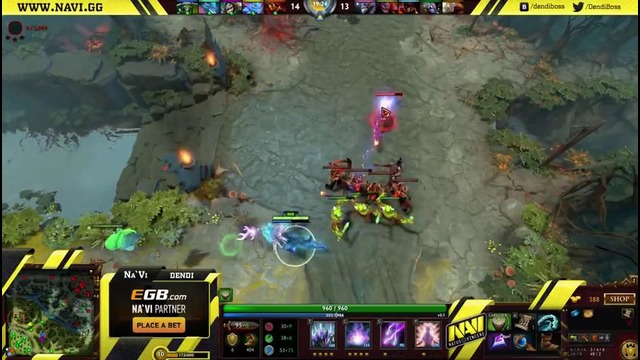 Dota 2 NaVi.Dendi plays Leshrac Commentary