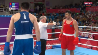 Финальный бой Баходира Жалолова против Камшыбека Кункабаева на Азиатских играх