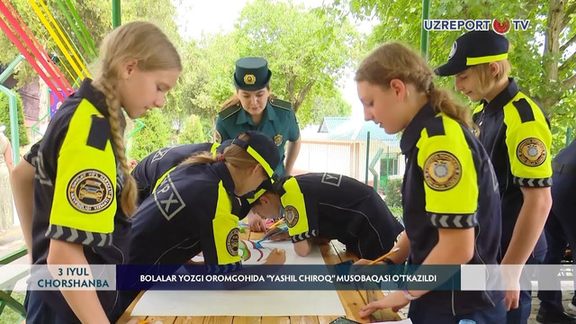 Bolalar yozgi oromgohida “Yashil chiroq” musobaqasi o‘tkazildi