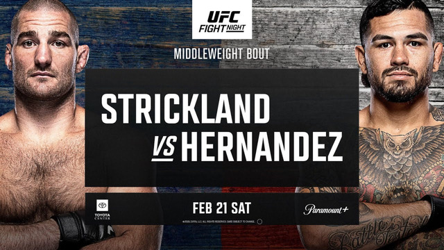 UFC Fight Night 267: Strickland vs. Hernandez (ОСНОВНОЙ КАРД) 22.02.2026 | Шон Стрикланд – Энтони Хернандес