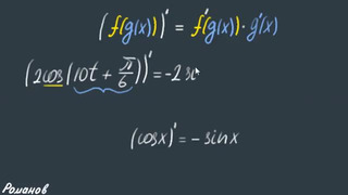 Производная сложной функции формула математика