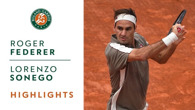 Roland Garros 2019 / 1-й круг / Федерер – Сонего