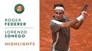 Roland Garros 2019 / 1-й круг / Федерер – Сонего