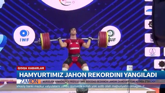 Akbar Jo’rayev jahon rekordini yangilab, oltin medalga ega chiqdi