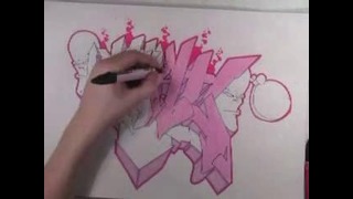 Граффити карандашом