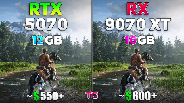 RX 9070 XT vs RTX 5070 – Test in 10 Games