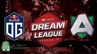 Alliance vs OG #1, DreamLeague Season 11, bo3, квалы Европа 04.02.2019