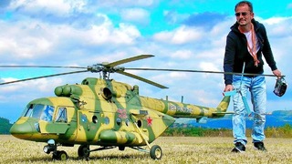 Гигантская радиоуправляемая модель вертолёта Ми-8