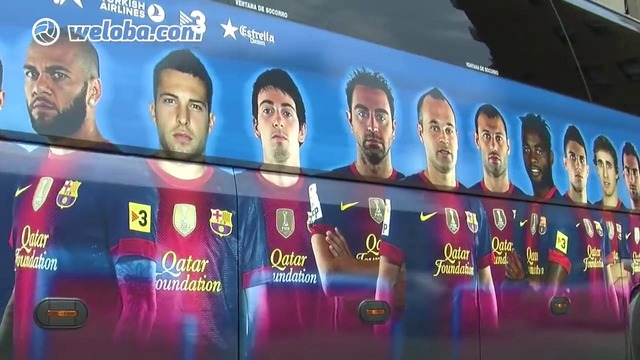 Fc barcelona’s bus (2014)